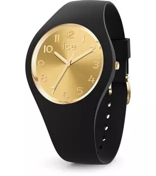 Авторизованный дистрибьютор часы Ice watch 022584 ICE glam black chic small 37mm 3 стрелки [Ice-watch] женские ЧЕРНО-БЕЛЫЕ