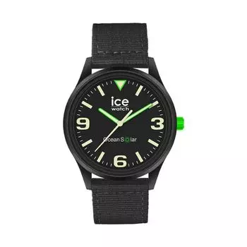 Авторизованный дистрибьютор Часы Ice watch на солнечной батарее 019647 Ice ocean solar ocean Черный Средний [Ice watch] мужские [ICE solar] чёрный