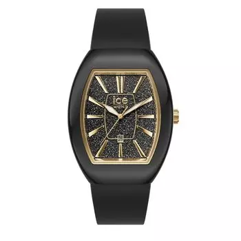 Авторизованный дистрибьютор Ice Watch Watch 024030 Dome Black Glitter Gold Small Second Hand Date [Ice-watch] Женские [ICE boliday]