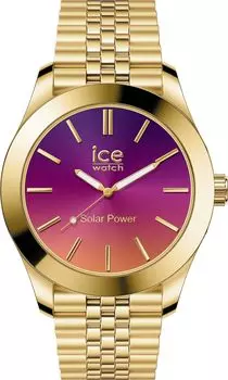 Авторизованный дистрибьютор Ice Watch Watch Solar Watch женские часы 023792 Золотая ночь розовые маленькие солнечные часы секундная стрелка водонепроницаемые [Ice-watch] [ICE steel]