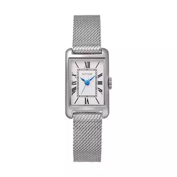 Авторизованный дистрибьютор Matou Watch mw004001 Oborozuki Square Silver Mesh [MATOW] Женские [Tsuki Oborozuki]