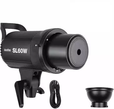 Авторизованный светодиодный светильник постоянного света Godox LED Video Light 60 Вт Bowens Mount с инструкцией на японском языке [дилер GODOX] SL-60 Вт 5600±300 К CRI95+