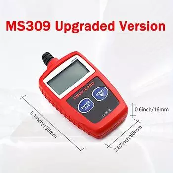 Автосканер OBD2, автомобильный тестер данных в реальном времени и аккумулятора OBDII, считыватель кодов неисправностей двигателя, автомобильный диагностический сканирующий инструмент, для проверки двигателя/EOBD