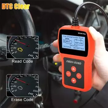 Автосканер Obd2, автомобильный тестер данных в реальном времени и аккумулятора Obdii, считыватель кодов неисправностей двигателя, автомобильный диагностический сканирующий инструмент для проверки двигателя