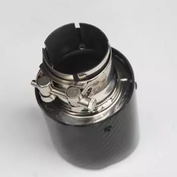 Автостайлинг Вход 54мм Выход 114мм Насадка глушителя выхлопной трубы Длина 120мм Глянцевый