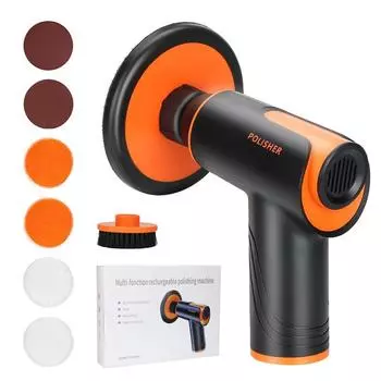 Автотовары Беспроводная полировальная машина для автомобиля, небольшая шлифовальная машина с электроинструментом, небольшая и удобная полировальная машина для кузова