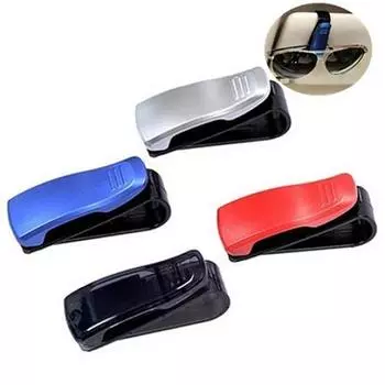 Автозастежка для автомобильных очков, солнцезащитный козырек, солнцезащитные очки, держатель для билетов, зажим, аксессуары чёрный