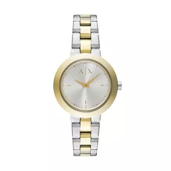 [AX Armani Exchange] Часы NA AX5171 женские серебристо-золотые