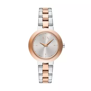 [AX Armani Exchange] Часы NA AX5172 женские, серебро и розовое золото