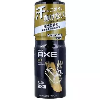 Ax Gold Ароматизированный спрей для тела Ваниль 60 г для мужчин (Аромат дерева)