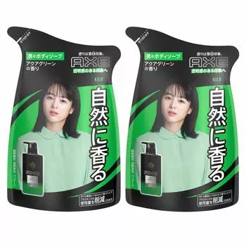 AXE Fragrance Kilo Refill Body Soap Refill 300 г x 2 шт. Body Soap aqua green 300 грамм [Оптовая закупка] Высококачественный аромат. (х 2)