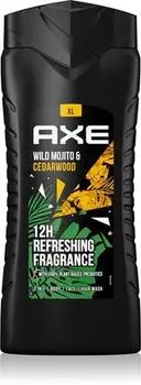 Axe Гель для душа Wild Green Mojito & Cedarwood для мужчин TU прозрачный