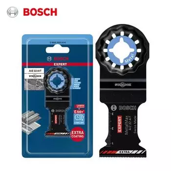 Аксессуар Bosch Starlock Expert Metal Max AIZ 32 AIT Технология твердосплавного сплава Срок службы до 50 раз дольше с дополнительным покрытием Металлорежущее лезвие
