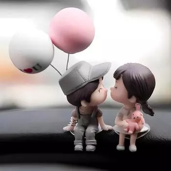 Аксессуар для автомобиля Расмус, набор из 6 фигурок Mini Me, бесплатный подарок, пара серых воздушных шаров, 1 шт., корейский аксессуар для автомобиля