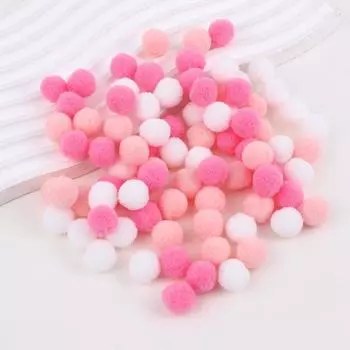 Аксессуар для брелок-коробки для хранения кукол, игрушек, макарон, разноцветные шерстяные шарики 1,5/2/2,5 см, украшения своими руками, игрушка для вечеринки 14