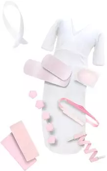 Аксессуар для церемониального облачения, изготовленный в Японии, 5 талии, 2 свидания, воротник спереди сзади, оби, пояс Корин [Ai Ai] 14 предметов, комплект для совершеннолетия, Япония,