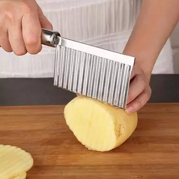 Аксессуар для дома, полезный волновой слайсер, ручное управление с подвесным отверстием, антидеформированный