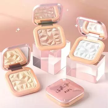 Аксессуар для ежедневного макияжа Мини Модный монохромный контурный хайлайтер Пудра Принадлежности Диск для хайлайтера шампанского