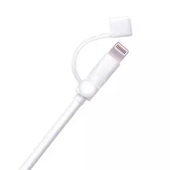 Аксессуар для кабеля Lightning ELECOM Предотвращает загрязнение клемм и защищает от пыли Белый P-APLTCWH