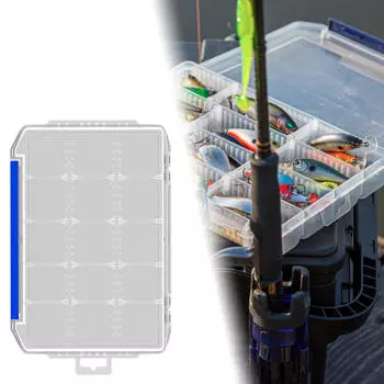 Аксессуар для коробки для рыболовных снастей, герметичная прозрачная приманка с сеткой для крючков и грузил