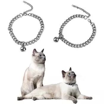 Аксессуар для кошек, аксессуар для щенков, цепочка для маленьких собак, ожерелье для собак, золотая цепочка для собак, ошейник для кошек S серебряный