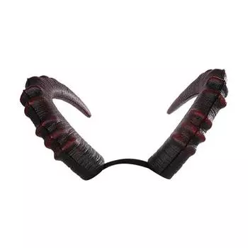 Аксессуар для костюма демона Взрослый Косплей дьявола Маска Хэллоуин Демонические крылья Реквизит для маскарадной вечеринки Косплей One Size C