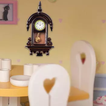 Аксессуар для кукольного домика 1/12 Римские часы для декорации сцены Flat Bells