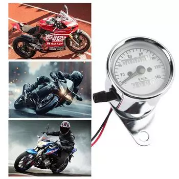 Аксессуар для мотоцикла со светодиодной подсветкой, модифицированный одометр, автоматический датчик, тахометр, ретро-приборная панель мотоцикла, универсальная техника