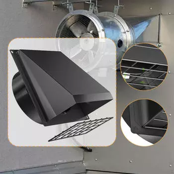 Аксессуар для наружного вентиляционного отверстия сушилки с функциями простой установки чёрный
