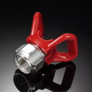 Аксессуар для распыления краски Универсальный инструмент Безвоздушный распылитель краски Пистолет-распылитель с плоским наконечником Защитное сиденье сопла красный