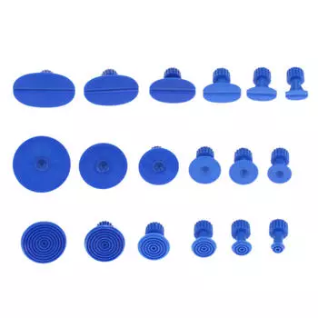 Аксессуар для ремонта вмятин на кузове автомобиля, 18 шт., вкладки для съемника синих вмятин синий