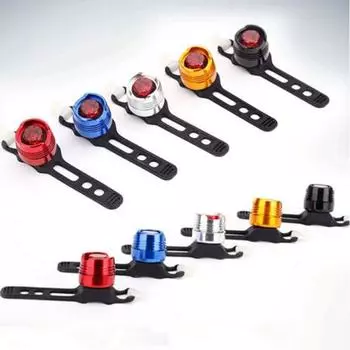 Аксессуар для шлема велосипедный задний фонарь фонарь красный светодиодный чёрный