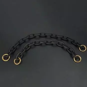 Аксессуар для сумки, черная ручка для сумки, цепочка для подмышек, короткий ремешок для сумки, акриловый ремень для сумки 33cm кофейный