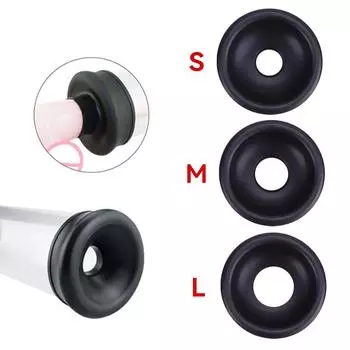 Аксессуар для удлинителя пениса, силиконовое кольцо, вакуумный насос, силиконовый рукав, уплотнительное кольцо SML, резиновый колпачок для вакуумного насоса для пениса, тренажер S