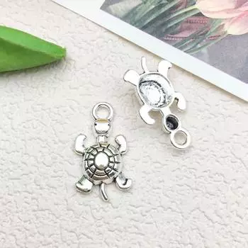 Аксессуар для украшений в виде подвески «Морская черепаха», сделанный своими руками - Маленький шарм в виде морской черепахи для браслетов и ожерелий, Декоративные материалы для подарков.