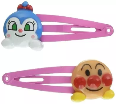 Аксессуар для волос Anpanman Three Pin Anpanman и Kokin-chan розовый