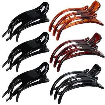 Аксессуар для волос ручной работы, заколка для хвостика, для создания причесок своими руками с использованием крем-клея и маленькой заколки. Уникальная партия шпилек для укладки волос. 253 Clip чёрный