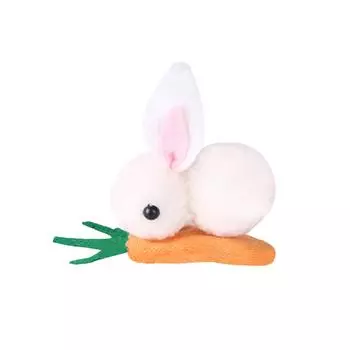 Аксессуар для волос в виде морковного рта One Size белый