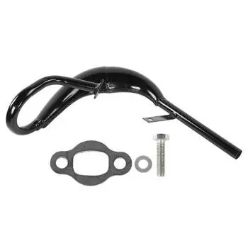 Аксессуар для выхлопной трубы глушителя из нержавеющей стали для двухтактного двигателя объемом 50 куб. см, 60 куб. см, 80 куб. см(черный ) black