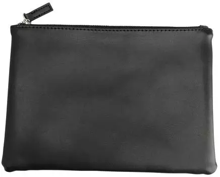 Аксессуар Flat Pouch [Flox] Pouch, Мужской, Держатель, Маленький, Кожаный, Женский, Бренд, Популярный, Стильный, Кожаный, Сумка-в-сумке, Маленький, Тонкий, (черный) чёрный