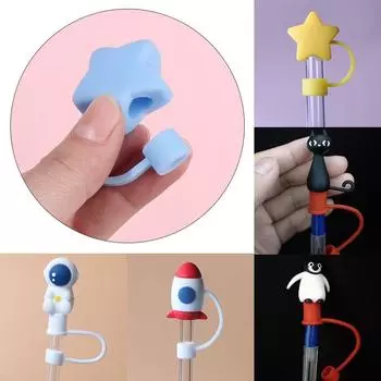 Аксессуар Крышка для соломинок Пылезащитная Заглушка для защиты от брызг Крышка для соломинок Пылезащитная крышка для питья 1