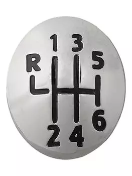 Аксессуары 100% абсолютно новый колпачок рычага переключения передач пластиковая ручка переключения передач 6 скоростей хром практичный в использовании CHINA