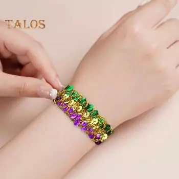 Аксессуары 1920-х годов Марди Гра воротник браслет блестки костюм реквизит женский хлопушка перо повязка на голову для карнавала маскарада One Size A