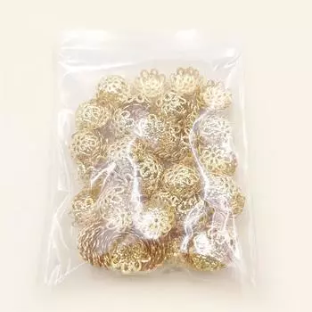 Аксессуары 200 шт. полые цветочные свободные бусины 10 мм, шапочки для бисера, сделай сам, модные ювелирные изделия 10 mm серебряный