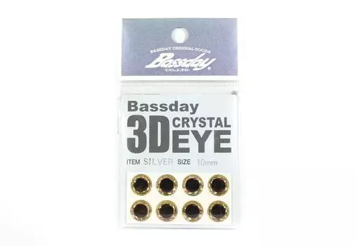 Аксессуары Bassday Live Eye для глаз диаметром 10 мм, серебристые (8191)