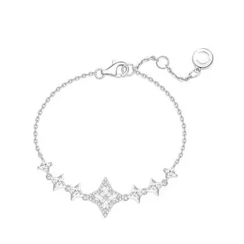 аксессуары: Богатая наследница и светская львица, женский браслет из стерлингового серебра S925 серии Fengguang Mang Adjustable size