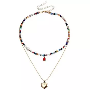 Аксессуары, Богемные контрастные рисовые бусины, Многослойные ожерелья из бусин, Этнические плетеные вручную ожерелья