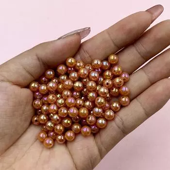 Аксессуары Браслет Подарки Окрашенный Жемчуг Русалка ABS Ожерелье Jewely 6 мм DIY 420 шт. бусины 6mm 420Pcs кофейный