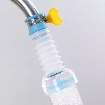 Аксессуары Бытовой Фильтр Брызги Гаджеты Кухонный Смеситель Удлинители Экономитель Воды Телескопический Кран синий