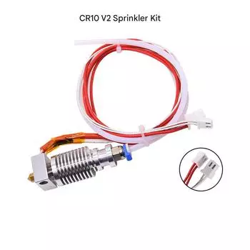 Аксессуары для 3D-принтера CR-10V2 комплект горячего конца 24 В 40 Вт печатающая головка струйный принтер сопло экструдер устойчив к высоким температурам One Size серебряный